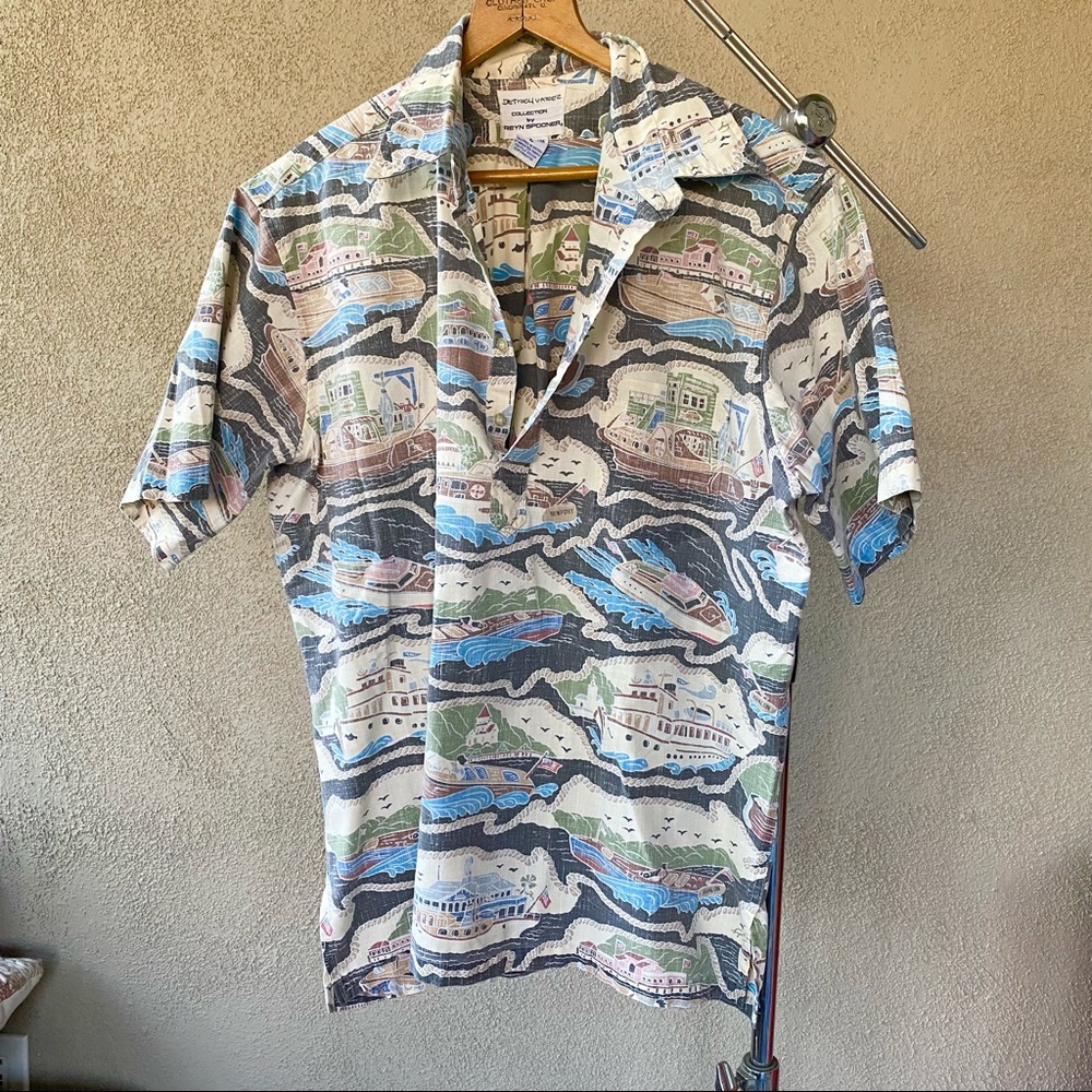 Reyn Spooner Detrich Varez Hawaiian Shirt-Large